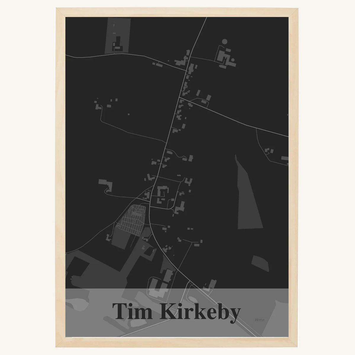 Tim Kirkeby plakat – Firkantet 2026 – Mørk grå
