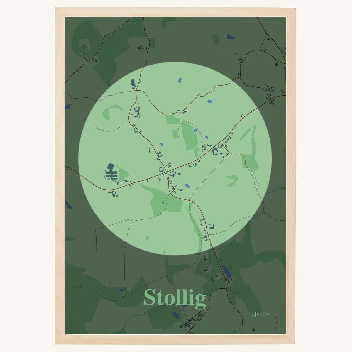 Stollig plakat – Centrum 2026 – Lys pastel grøn