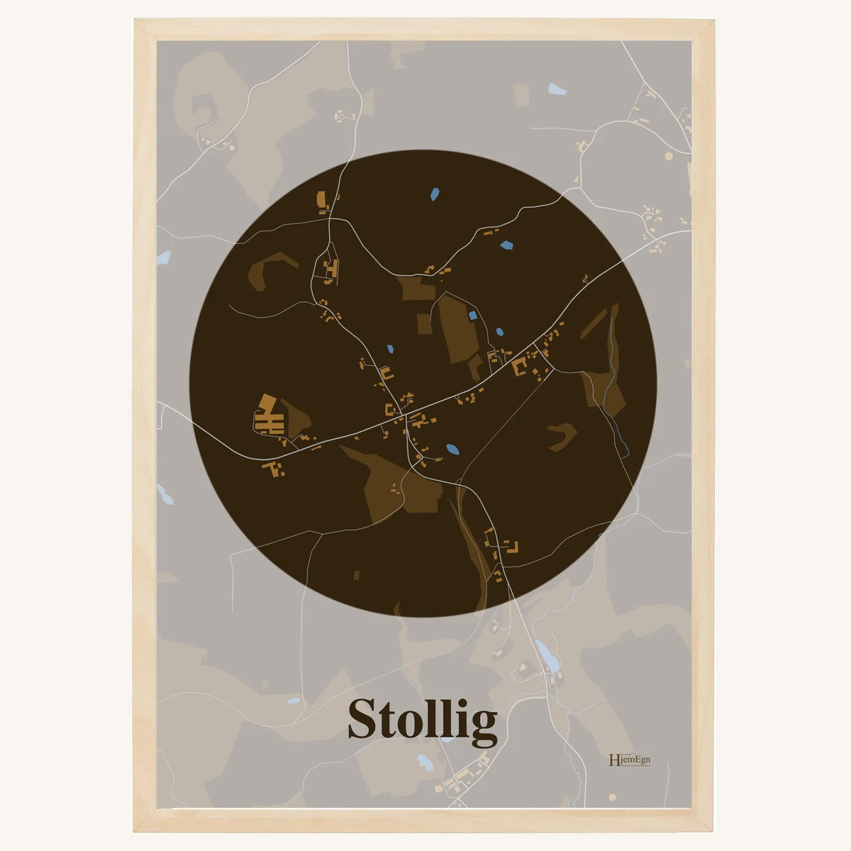Stollig plakat – Centrum 2026 – Mørk brun