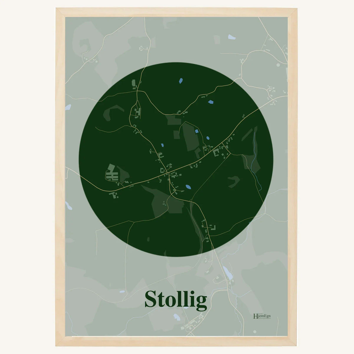 Stollig plakat – Centrum 2026 – Mørk grøn