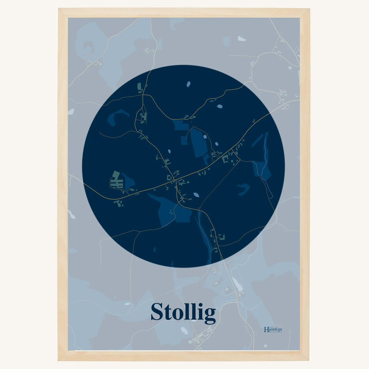 Stollig plakat – Centrum 2026 – Mørk blå