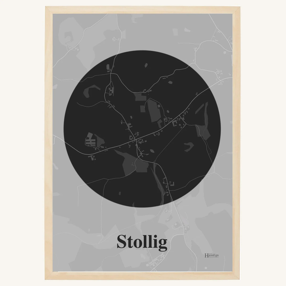 Stollig plakat – Centrum 2026 – Mørk grå