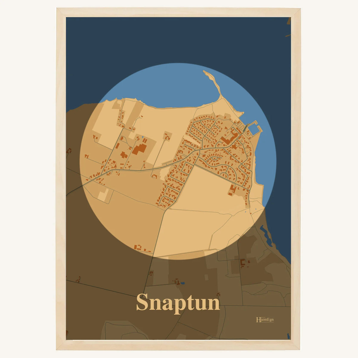 Snaptun plakat – Centrum 2026 – Lys pastel brun