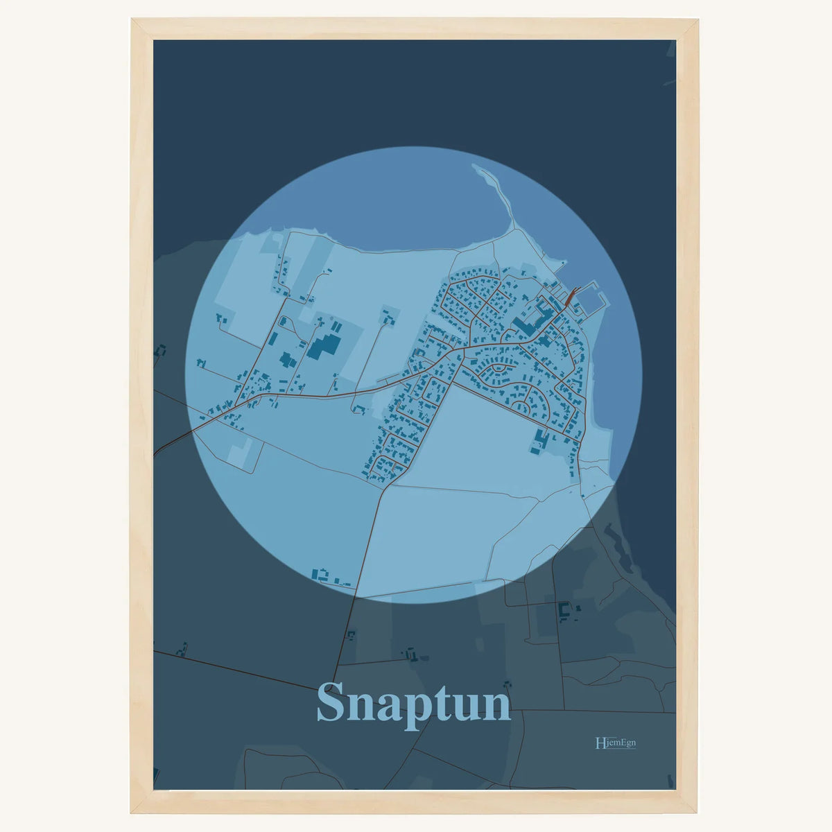 Snaptun plakat – Centrum 2026 – Lys pastel blå