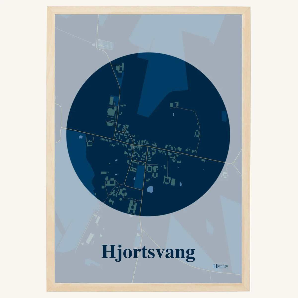 Hjortsvang plakat – Centrum 2026 – Mørk blå