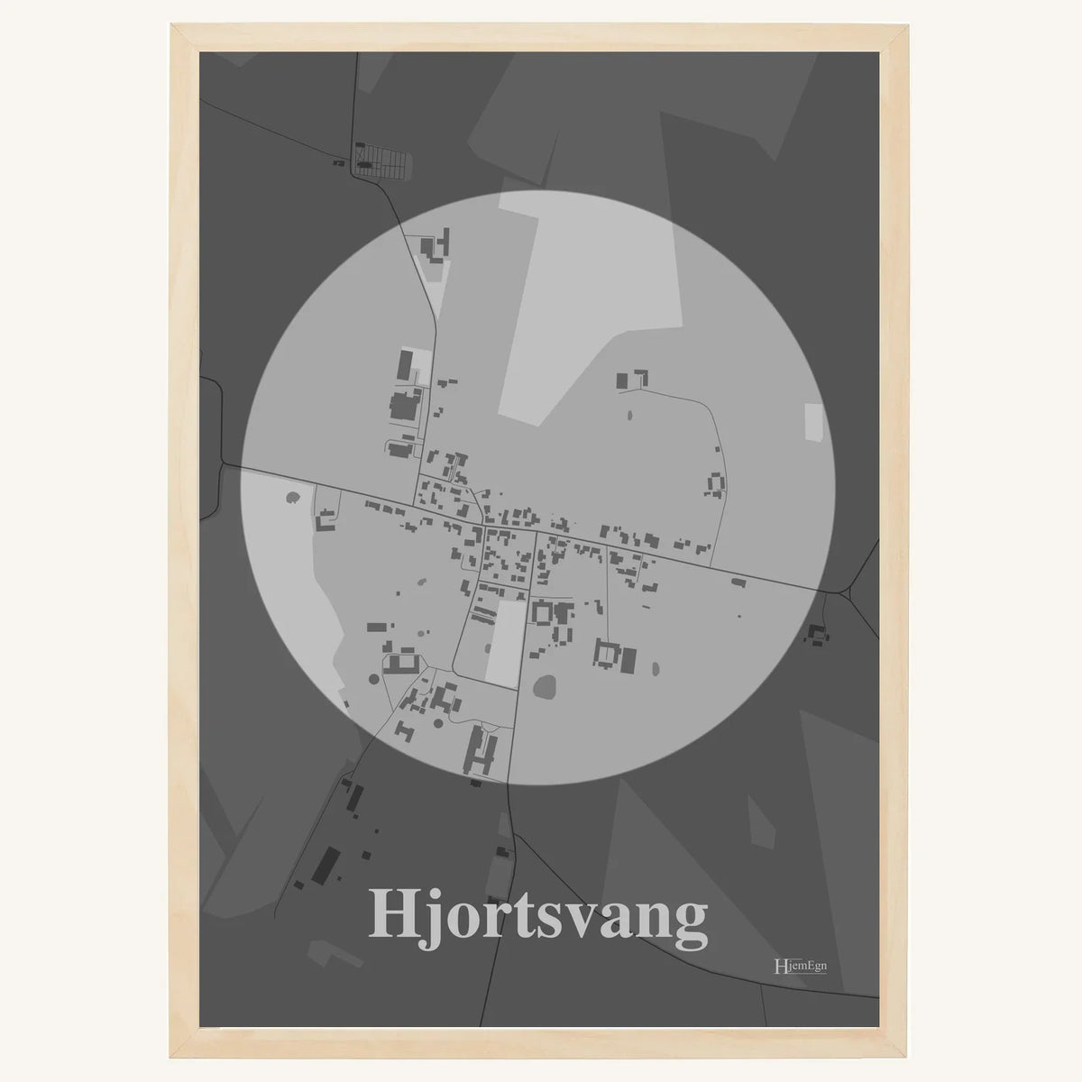Hjortsvang plakat – Centrum 2026 – Lys pastel grå
