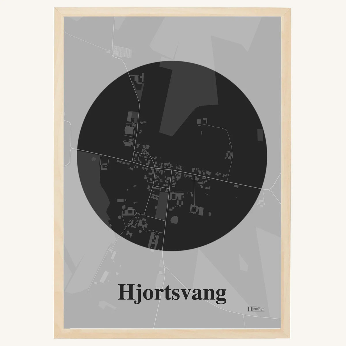 Hjortsvang plakat – Centrum 2026 – Mørk grå