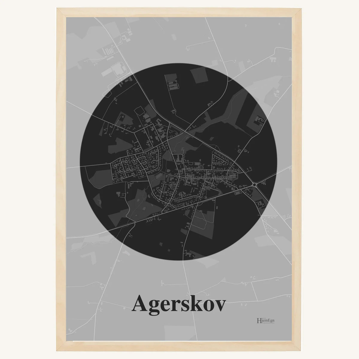 Agerskov plakat – Centrum 2026 – Mørk grå
