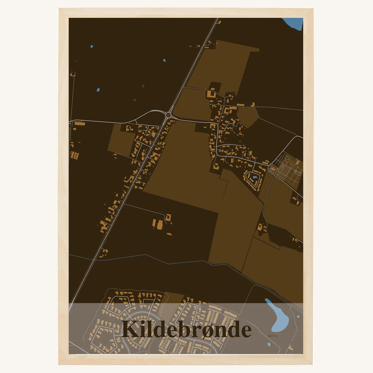 Kildebrønde plakat – Firkantet 2026 – Mørk brun