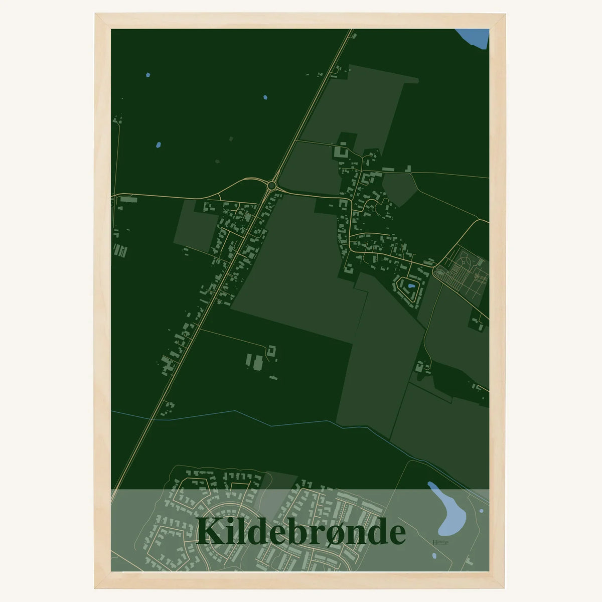 Kildebrønde plakat – Firkantet 2026 – Mørk grøn