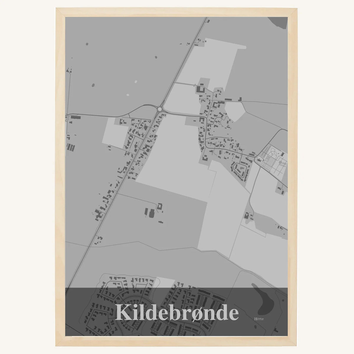 Kildebrønde plakat – Firkantet 2026 – Lys pastel grå