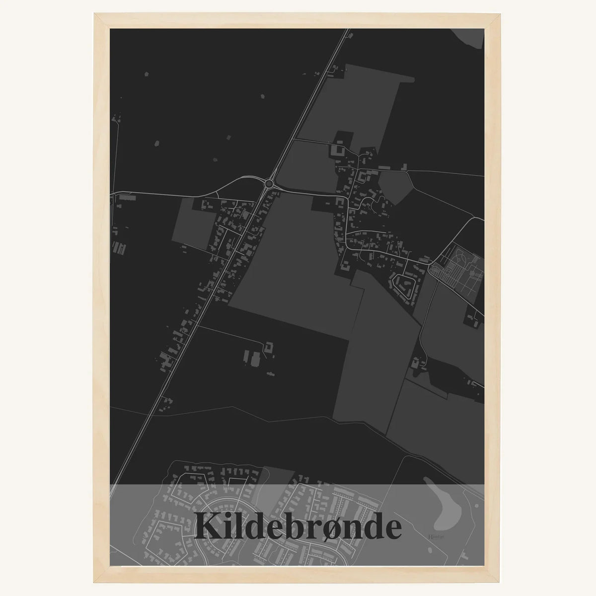 Kildebrønde plakat – Firkantet 2026 – Mørk grå