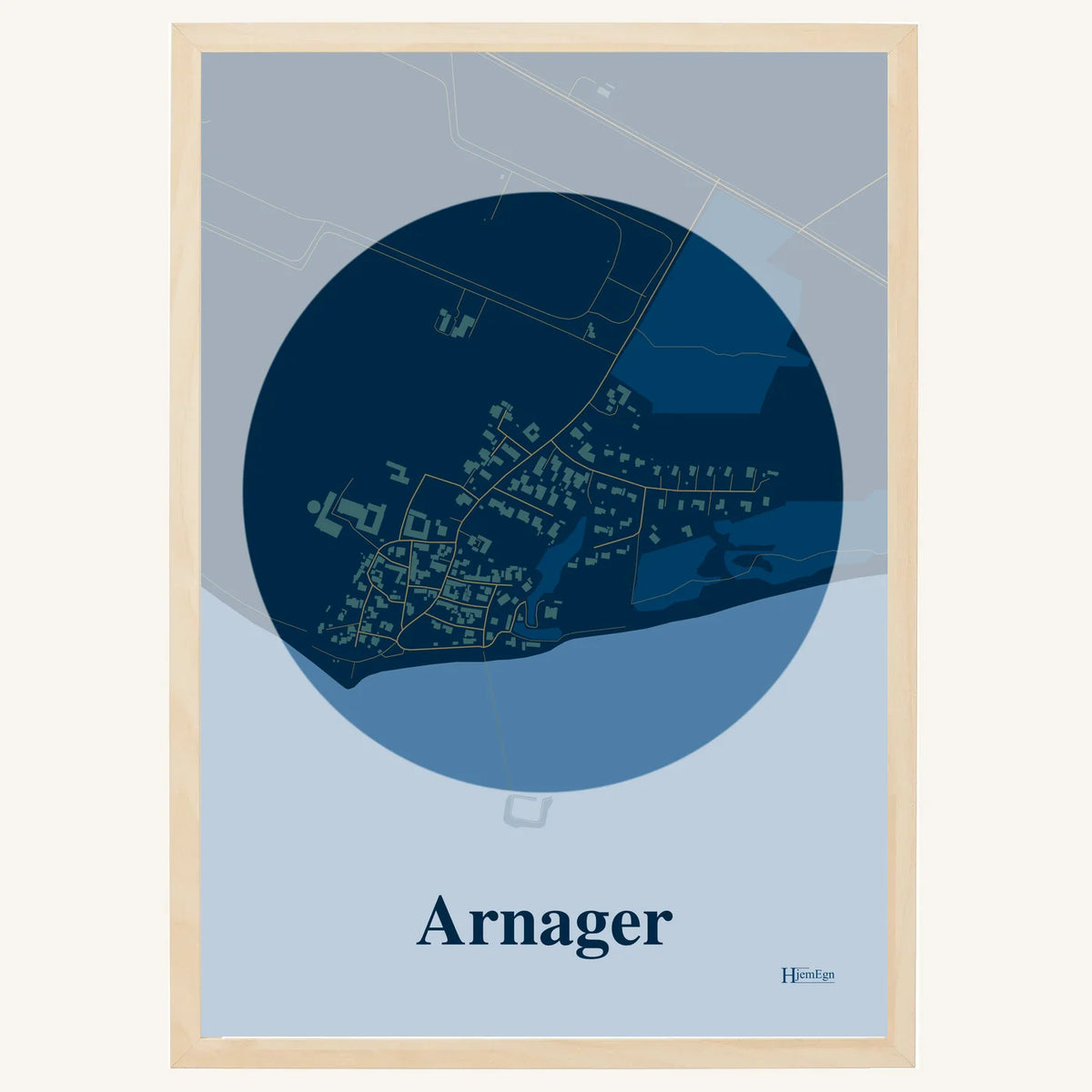 Arnager plakat – Centrum 2026 – Mørk blå