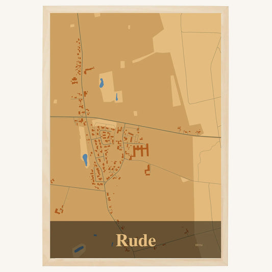 Rude Plakat – Lys pastel brun