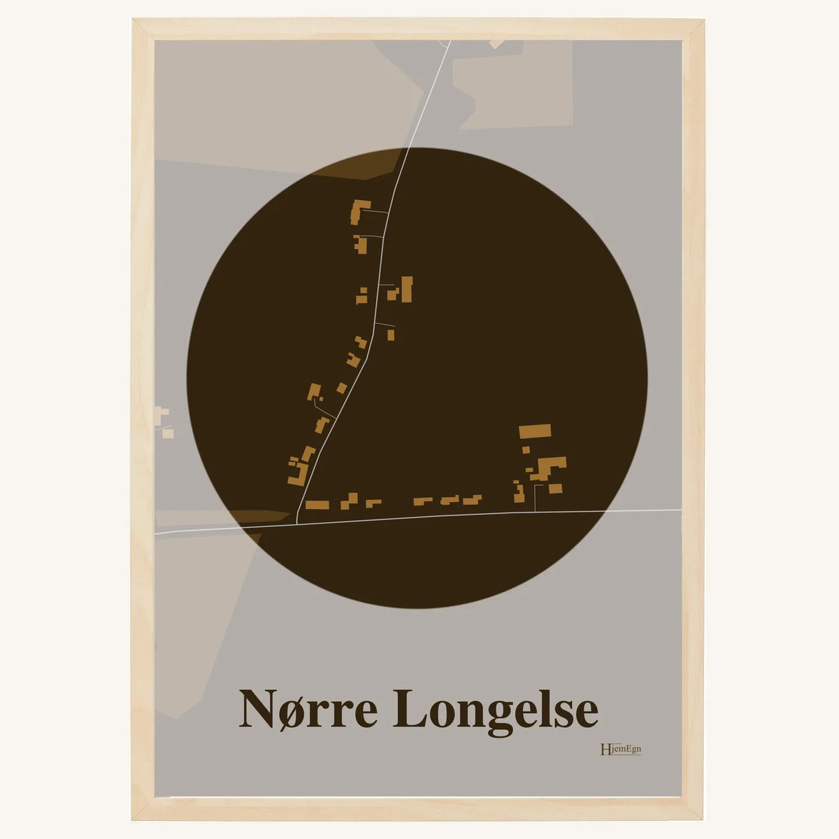 Nørre Longelse plakat – Centrum 2026 – Mørk brun