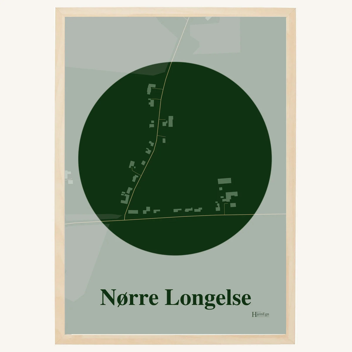 Nørre Longelse plakat – Centrum 2026 – Mørk grøn