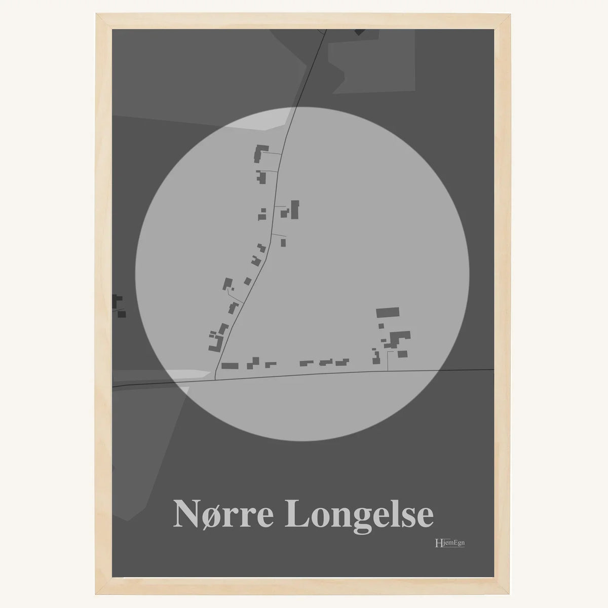 Nørre Longelse plakat – Centrum 2026 – Lys pastel grå