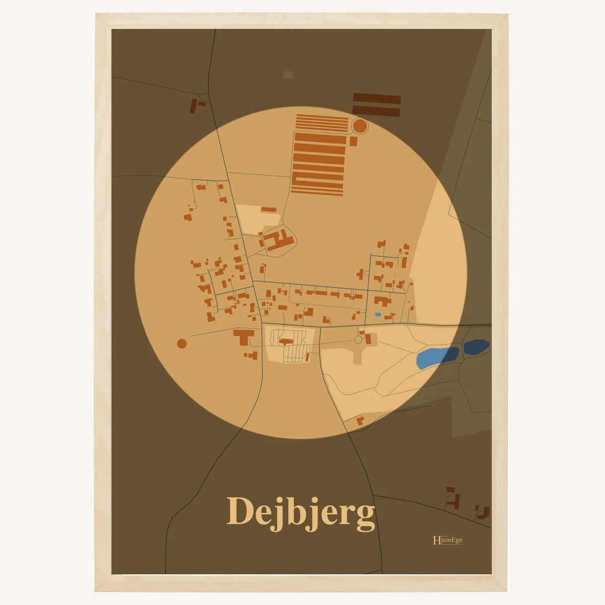 Dejbjerg plakat – Centrum 2026 – Lys pastel brun