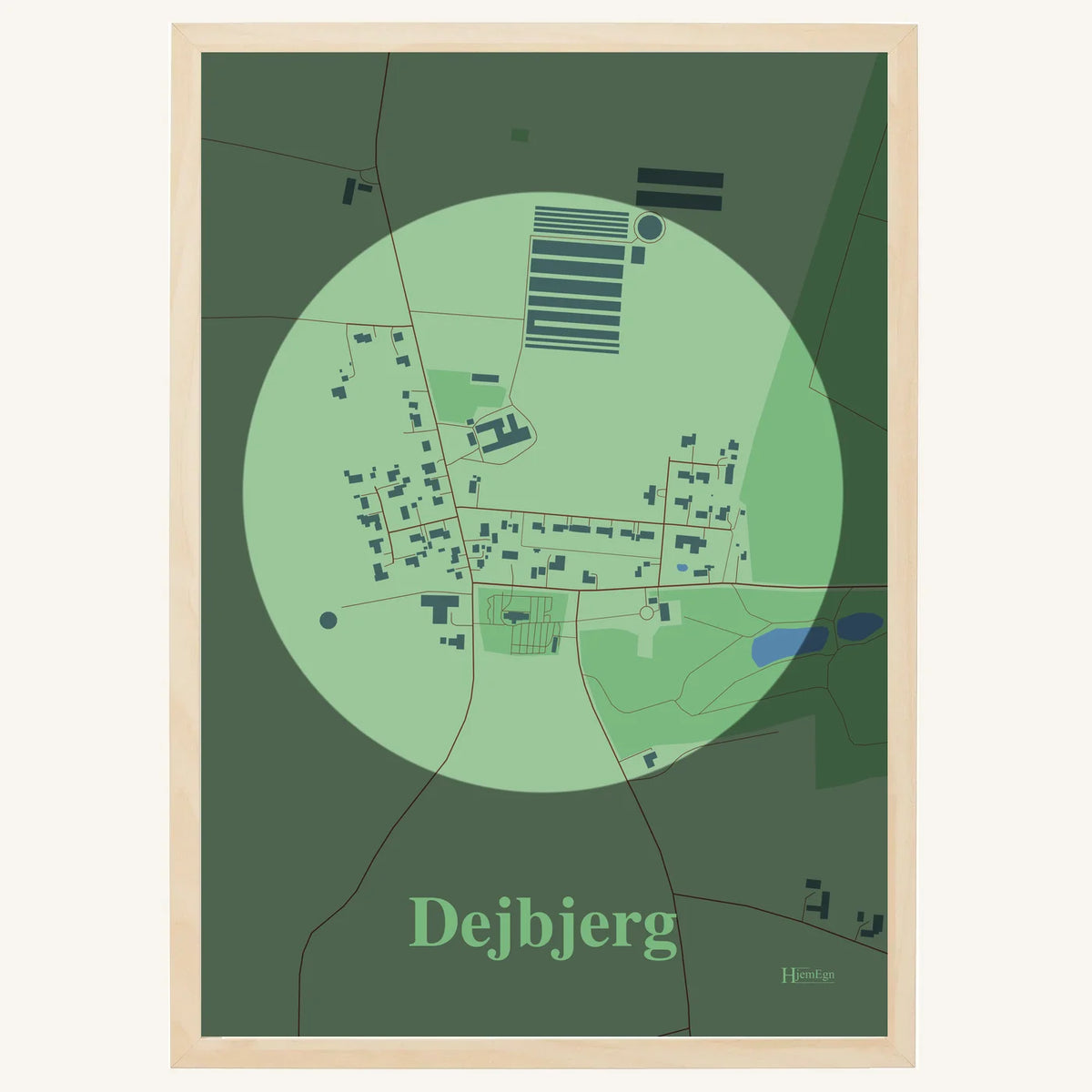 Dejbjerg plakat – Centrum 2026 – Lys pastel grøn