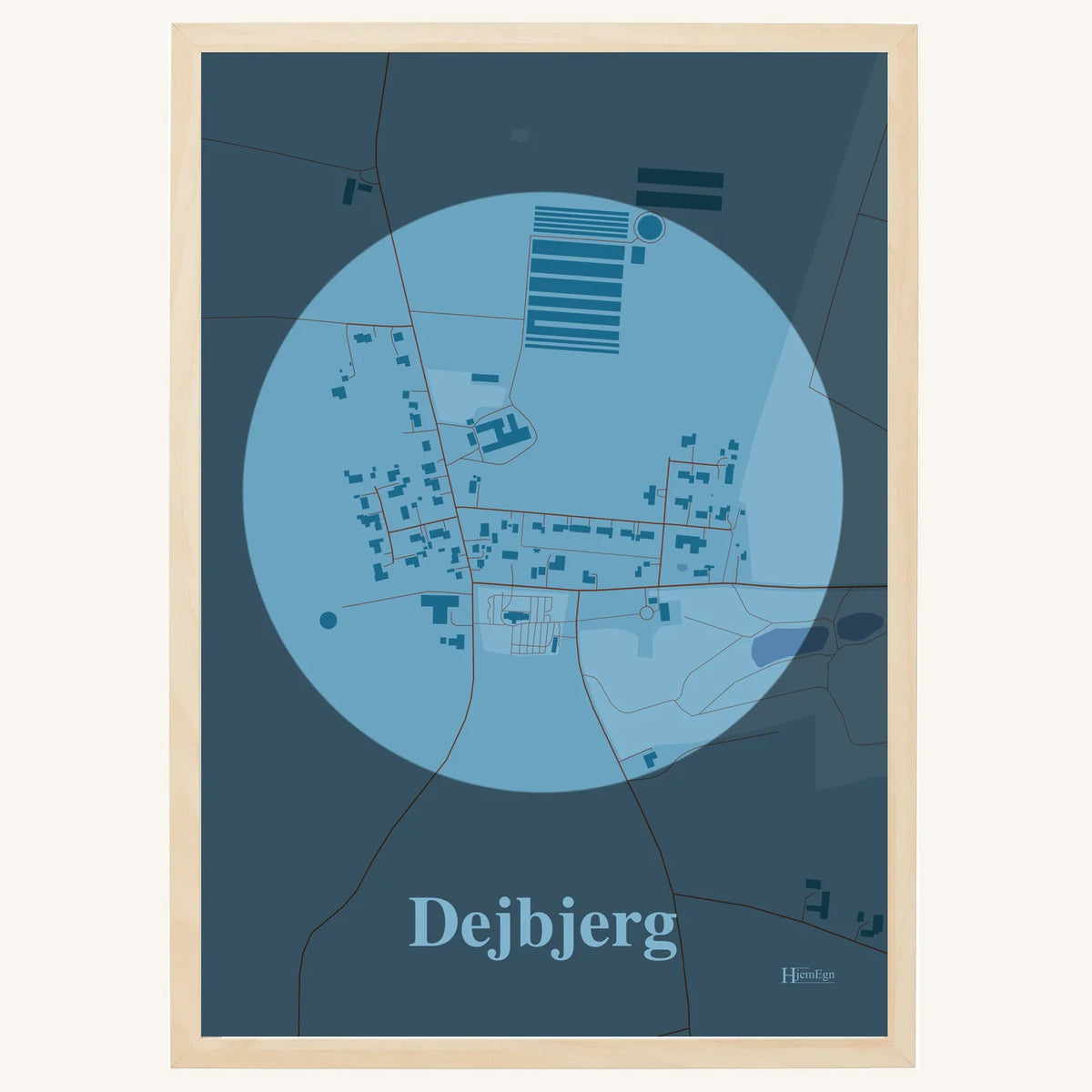 Dejbjerg plakat – Centrum 2026 – Lys pastel blå
