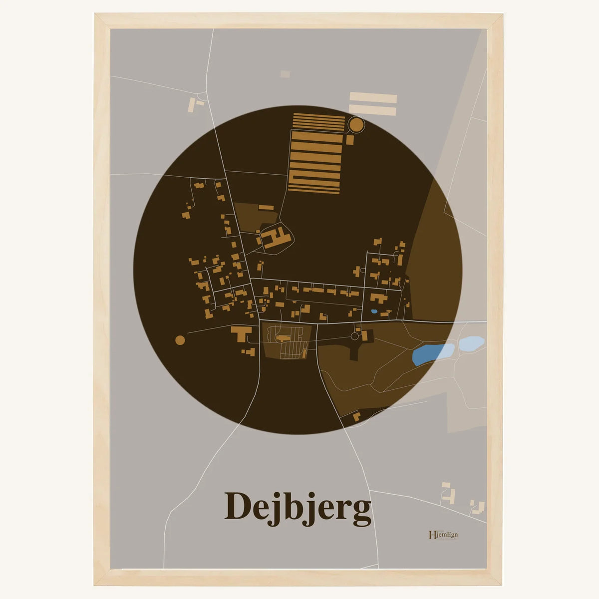 Dejbjerg plakat – Centrum 2026 – Mørk brun