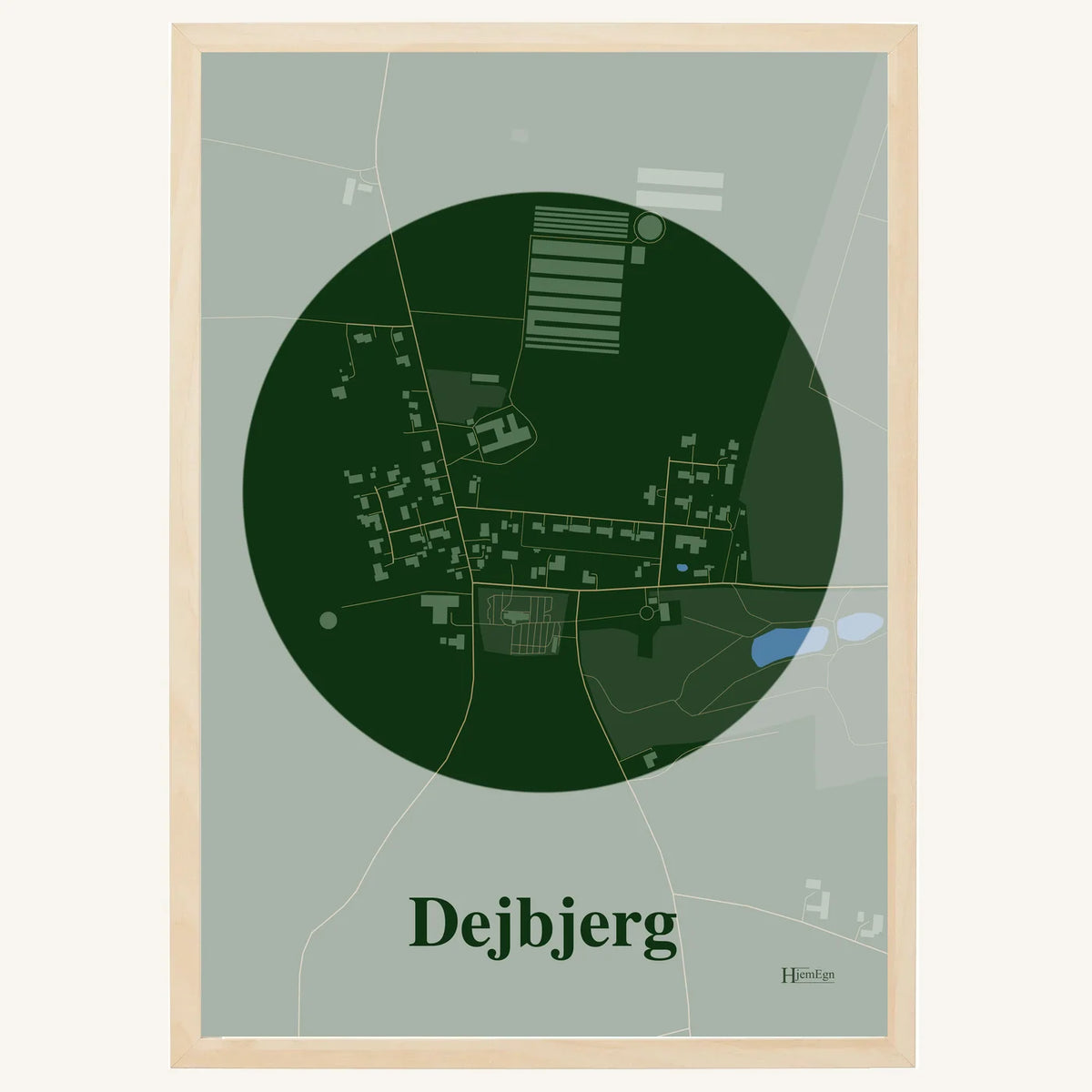 Dejbjerg plakat – Centrum 2026 – Mørk grøn