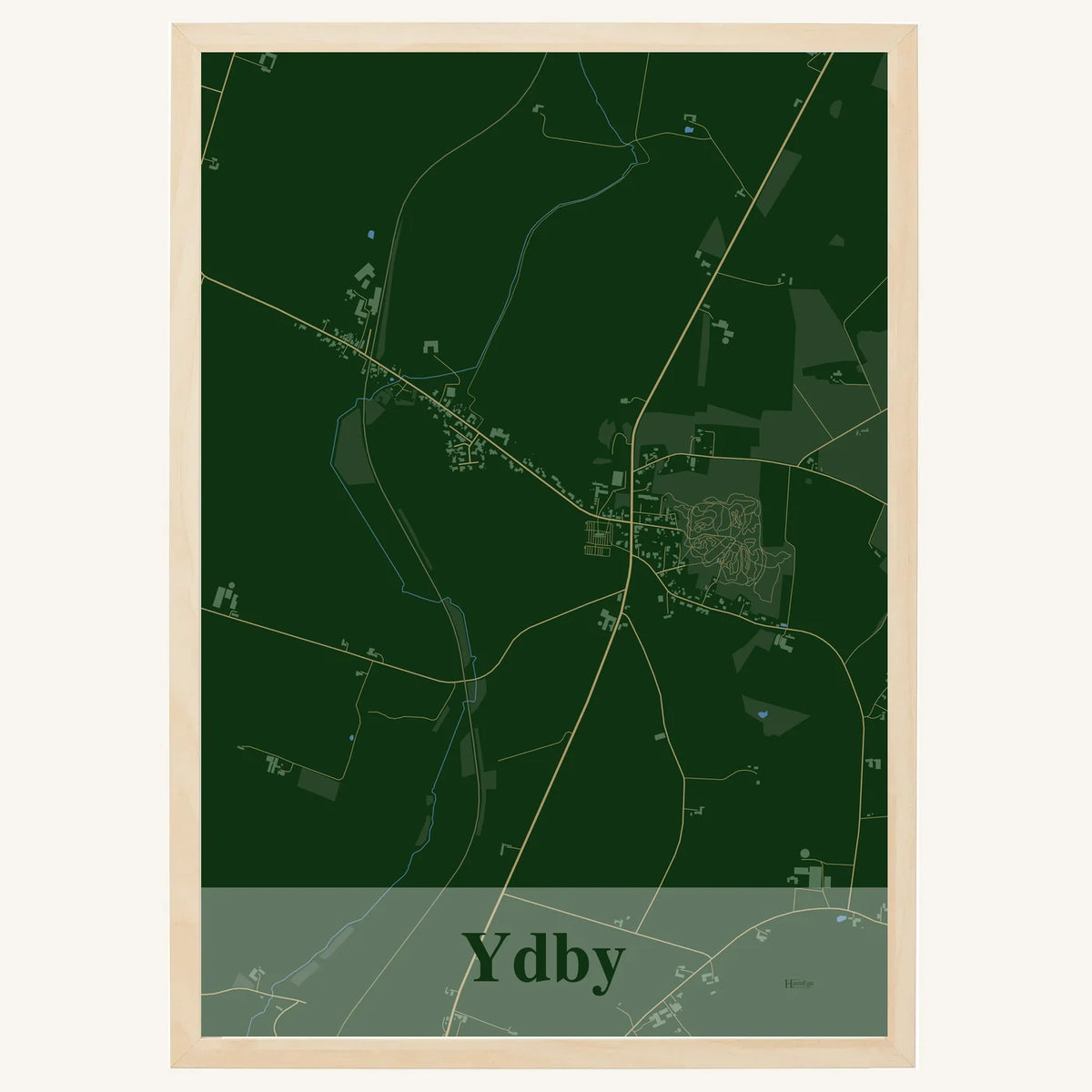 Ydby plakat – Firkantet 2026 – Mørk grøn
