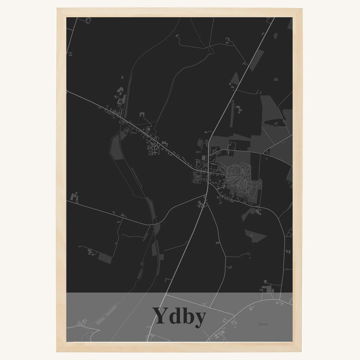Ydby plakat – Firkantet 2026 – Mørk grå