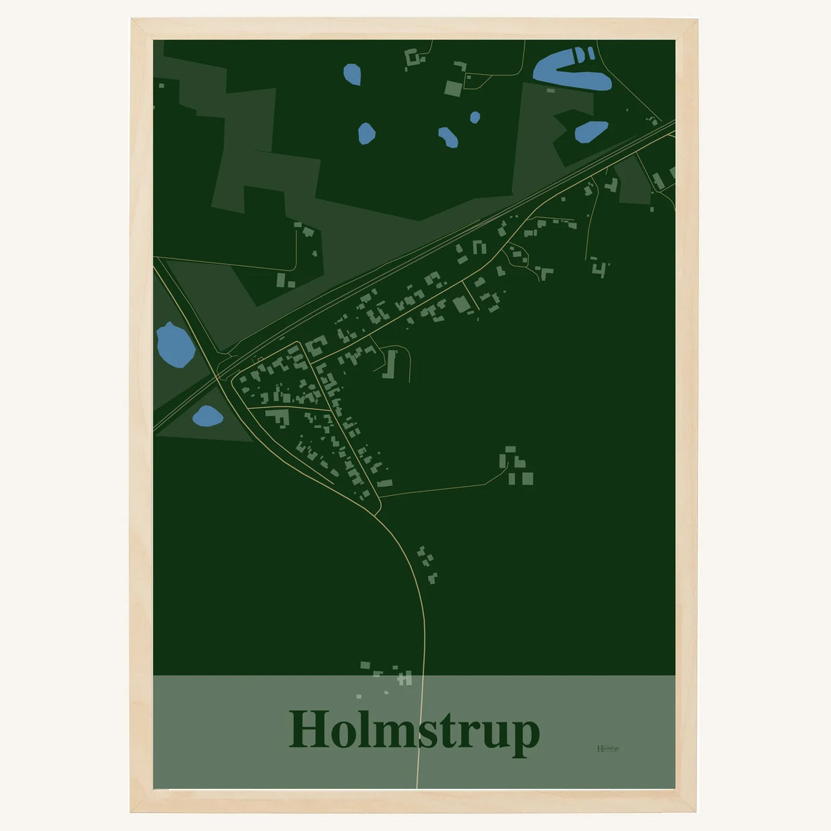 Holmstrup plakat – Firkantet 2026 – Mørk grøn