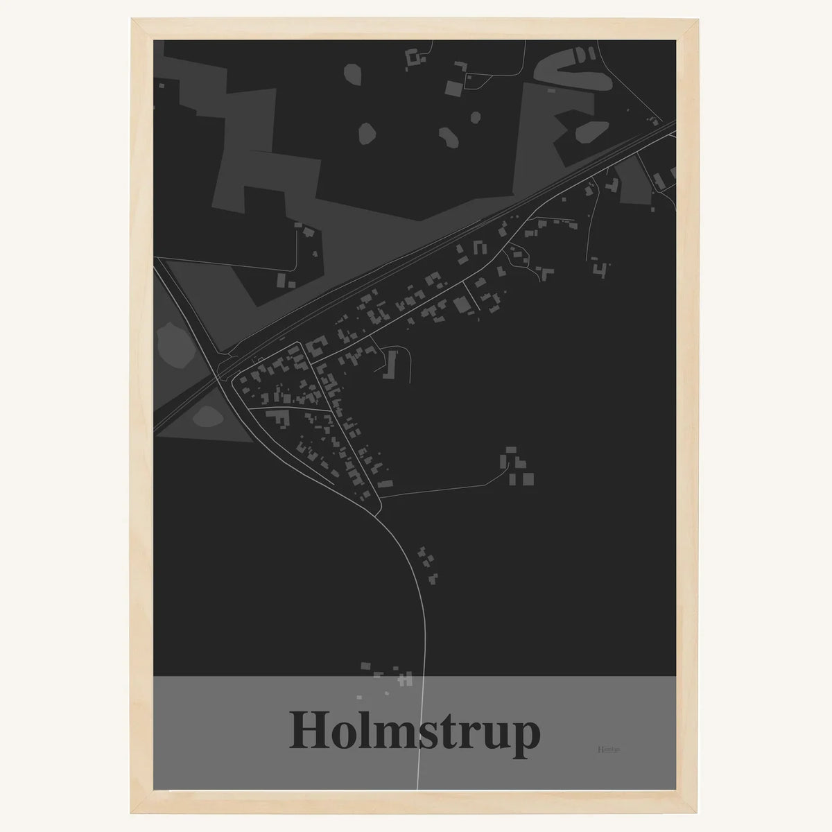 Holmstrup plakat – Firkantet 2026 – Mørk grå