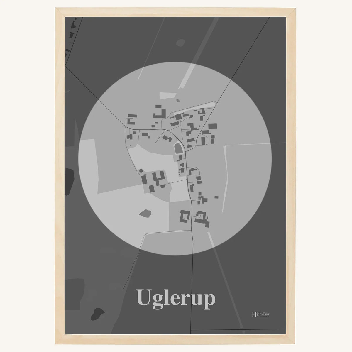 Uglerup plakat – Centrum 2026 – Lys pastel grå