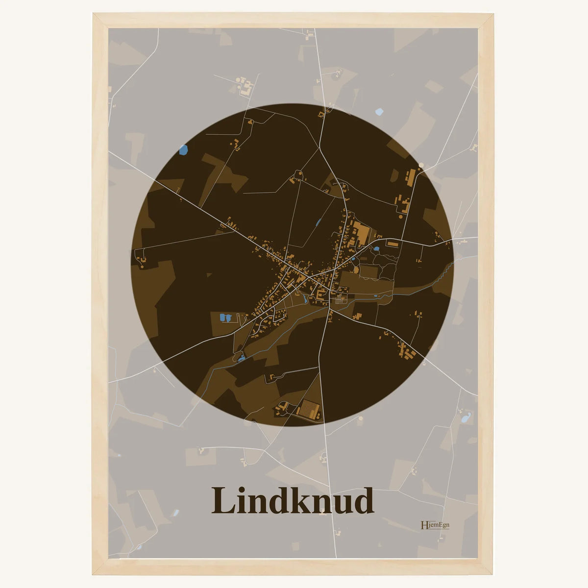 Lindknud plakat – Centrum 2026 – Mørk brun