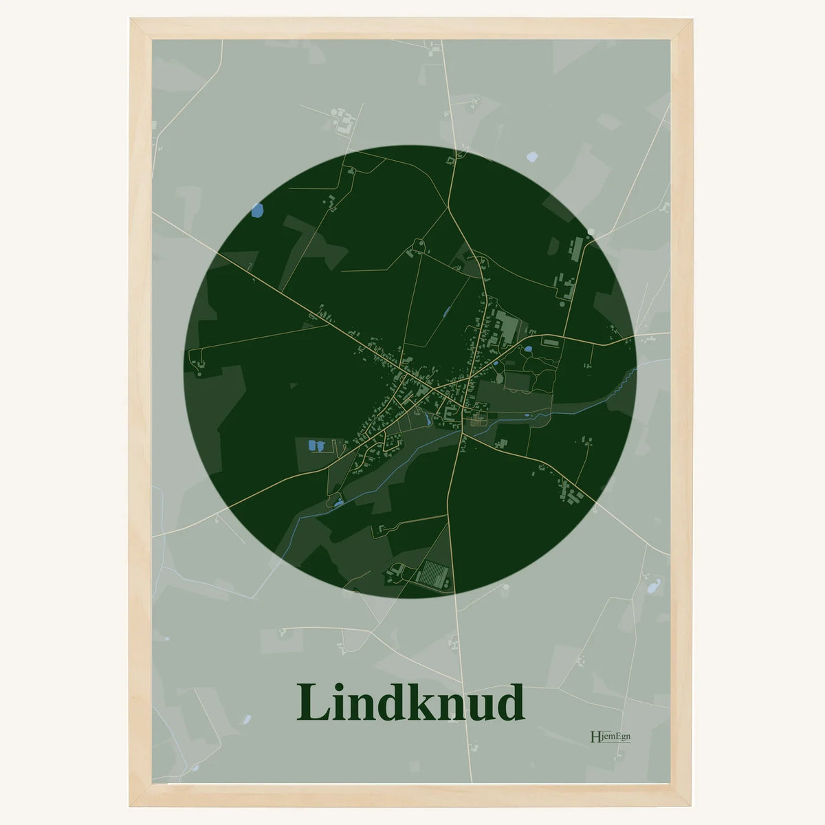 Lindknud plakat – Centrum 2026 – Mørk grøn