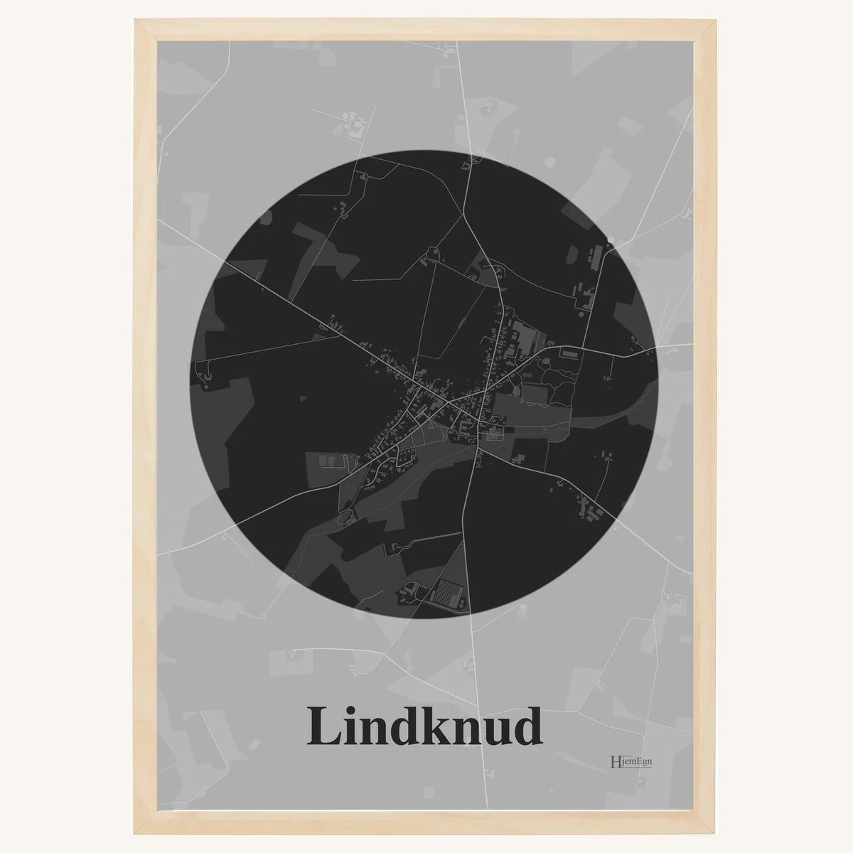 Lindknud plakat – Centrum 2026 – Mørk grå