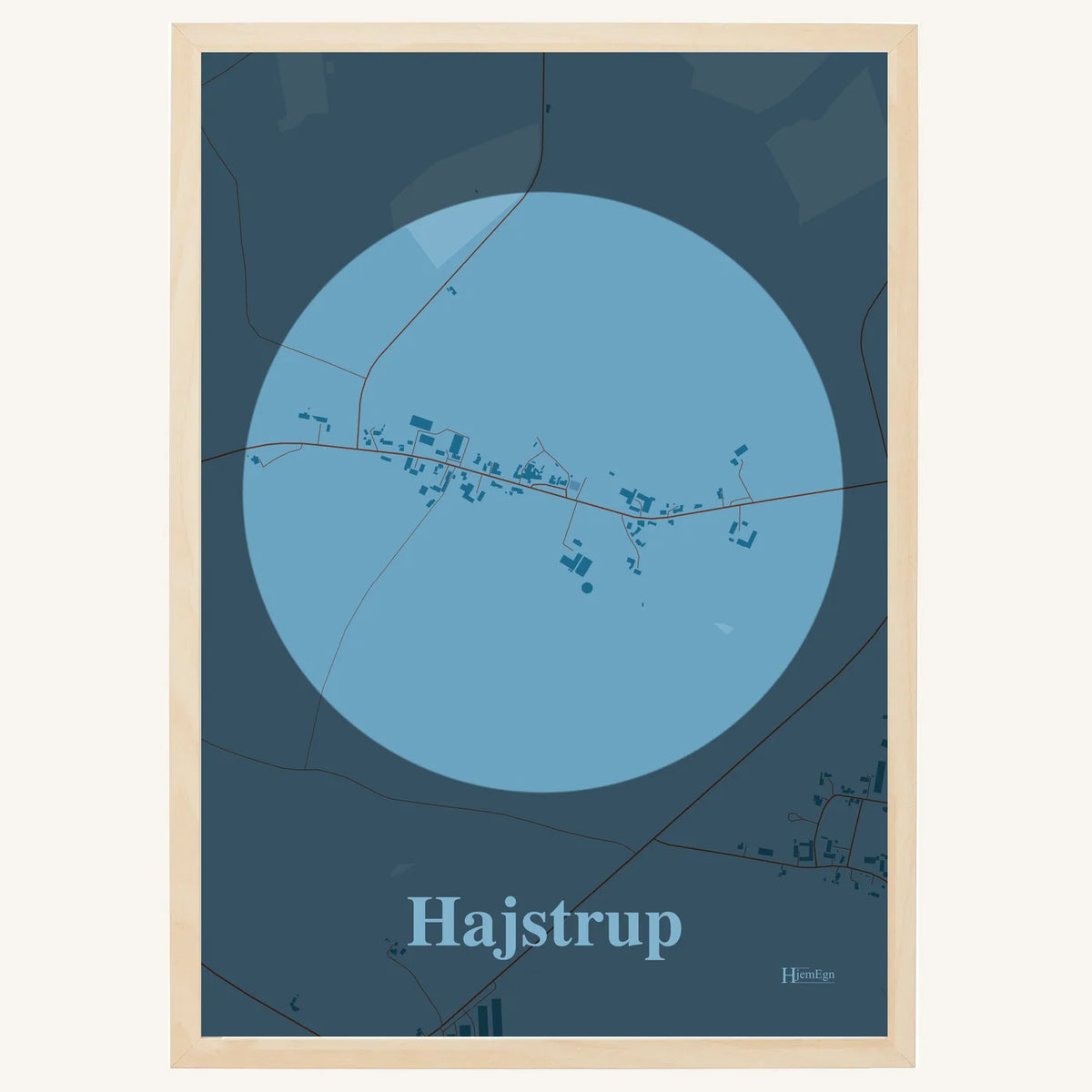 Hajstrup plakat – Centrum 2026 – Lys pastel blå