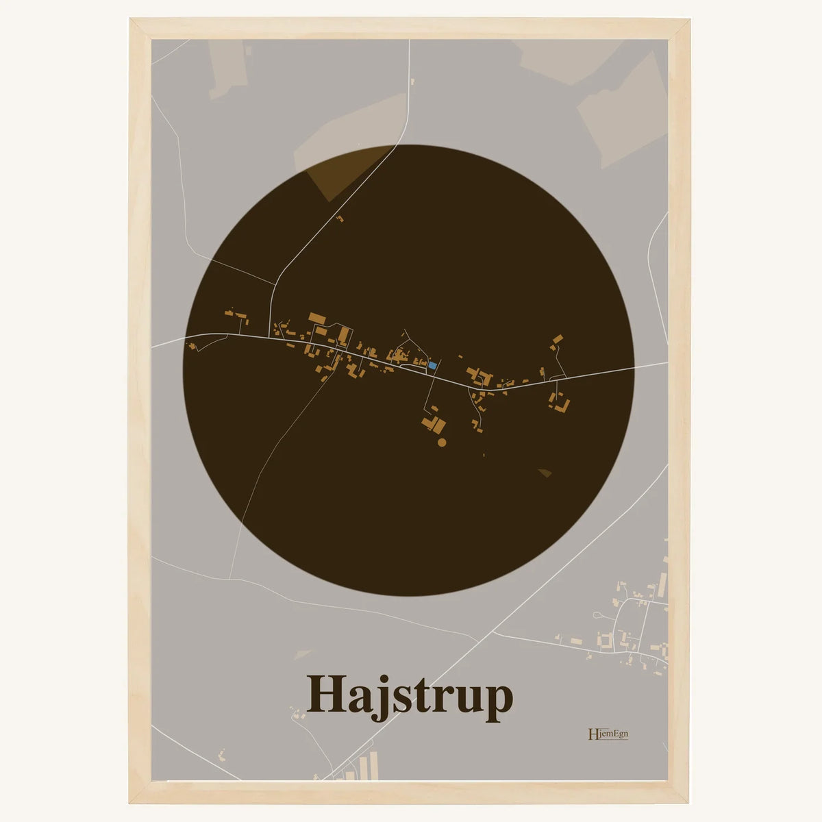 Hajstrup plakat – Centrum 2026 – Mørk brun