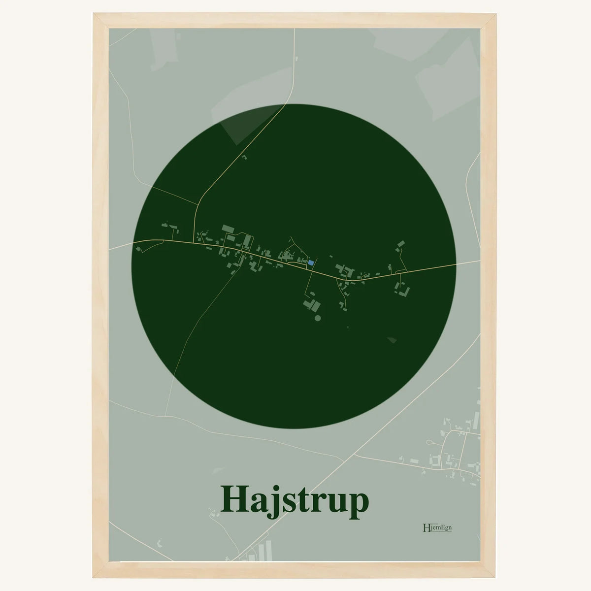 Hajstrup plakat – Centrum 2026 – Mørk grøn