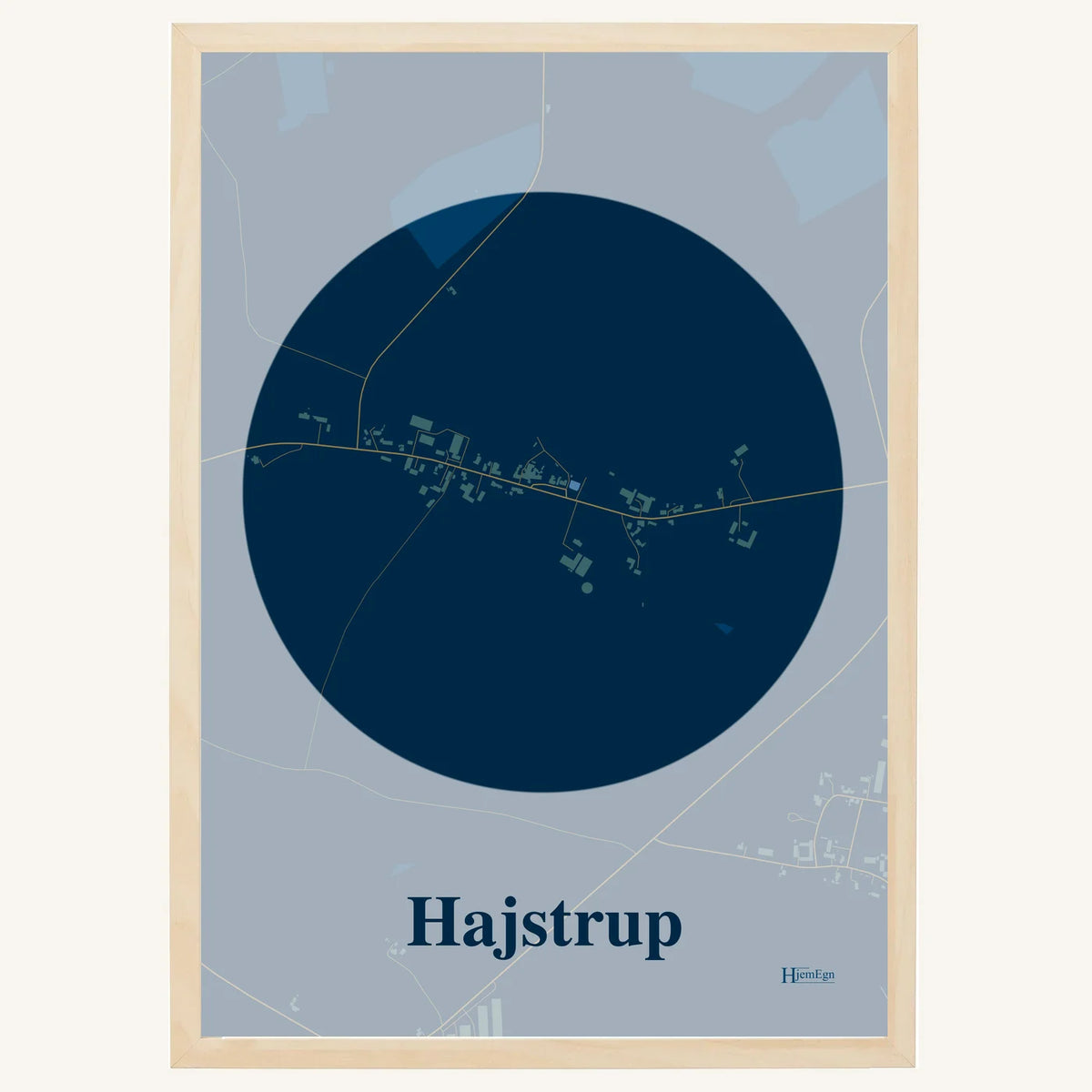 Hajstrup plakat – Centrum 2026 – Mørk blå