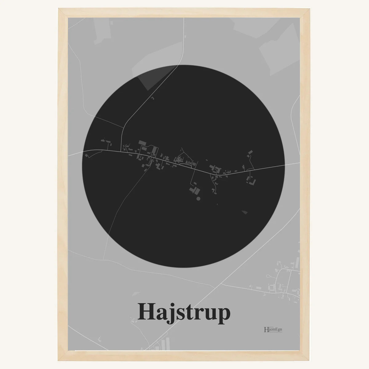 Hajstrup plakat – Centrum 2026 – Mørk grå