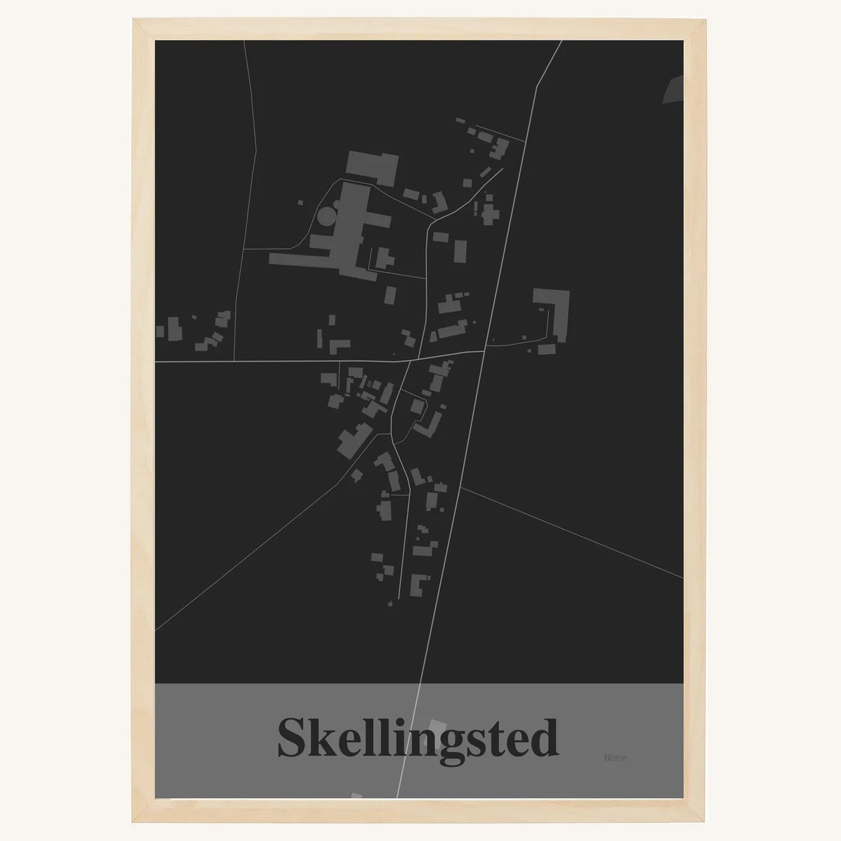 Skellingsted plakat – Firkantet 2026 – Mørk grå