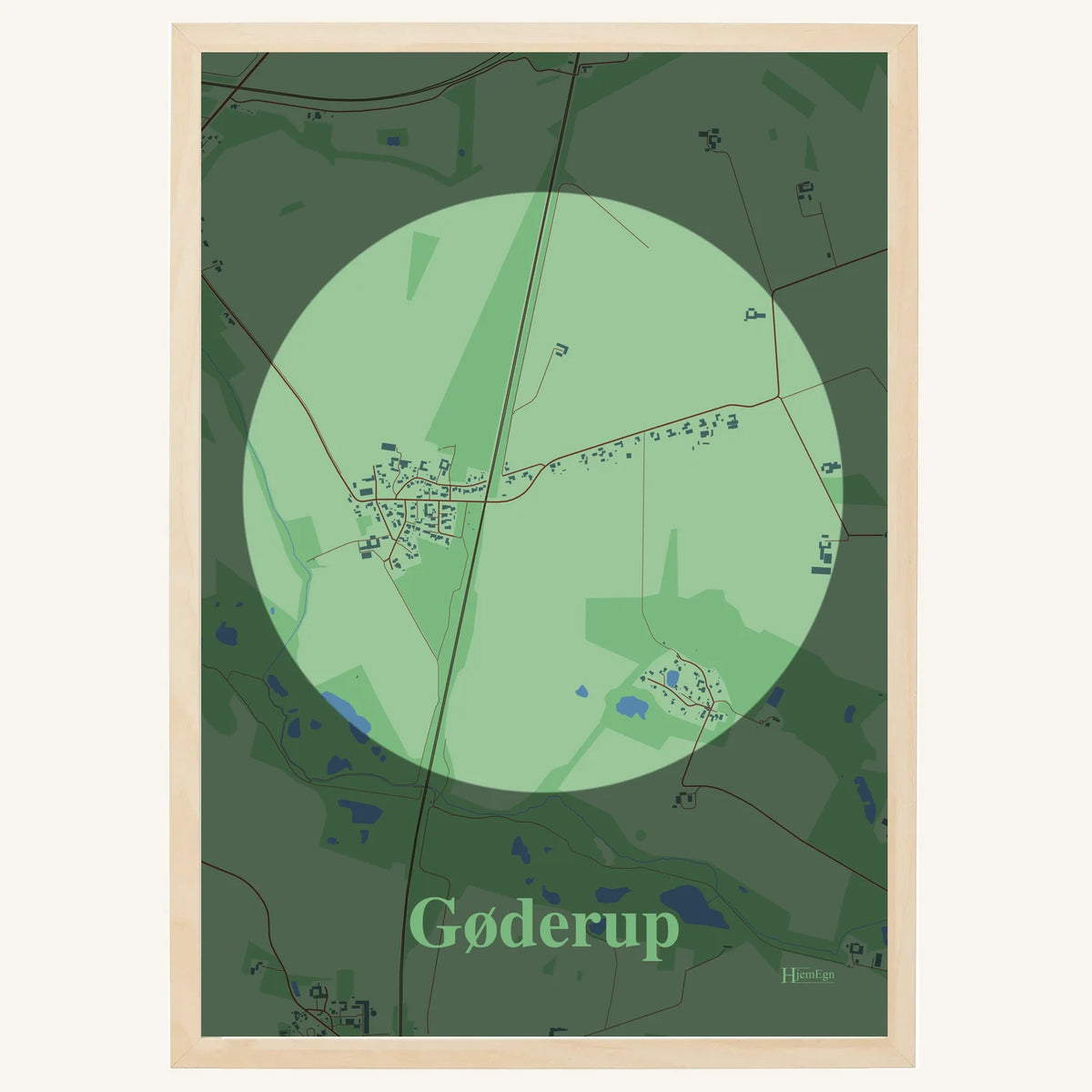 Gøderup plakat – Centrum 2026 – Lys pastel grøn