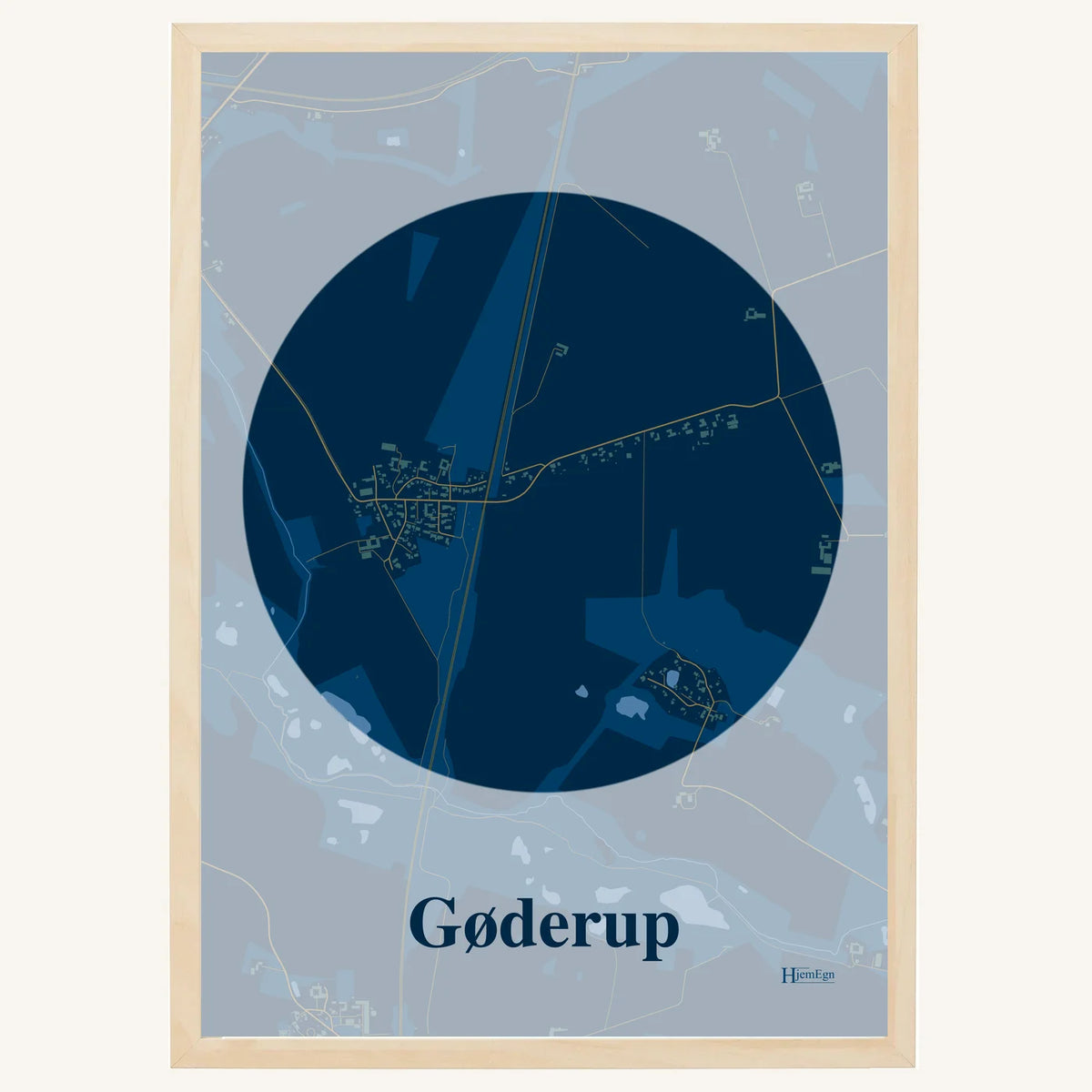 Gøderup plakat – Centrum 2026 – Mørk blå