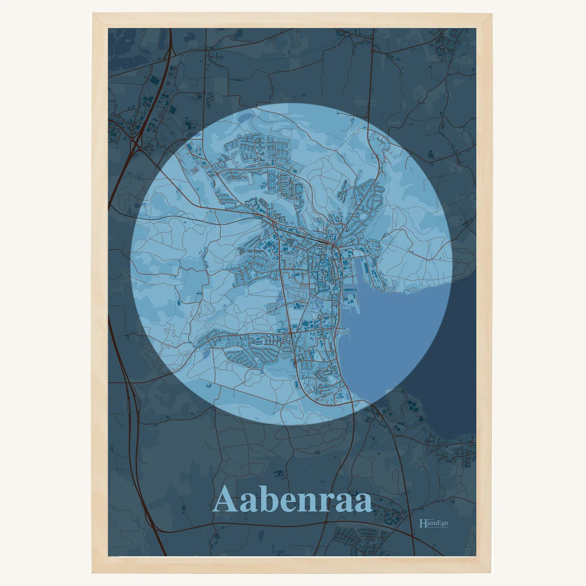 Aabenraa plakat – Centrum 2026 – Lys pastel blå