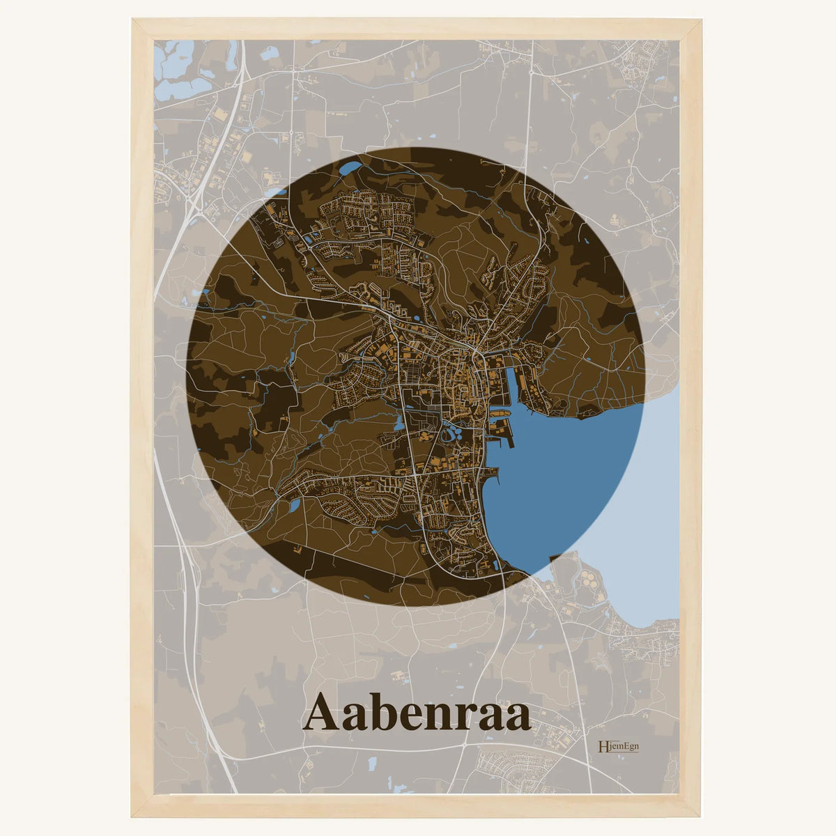 Aabenraa plakat – Centrum 2026 – Mørk brun