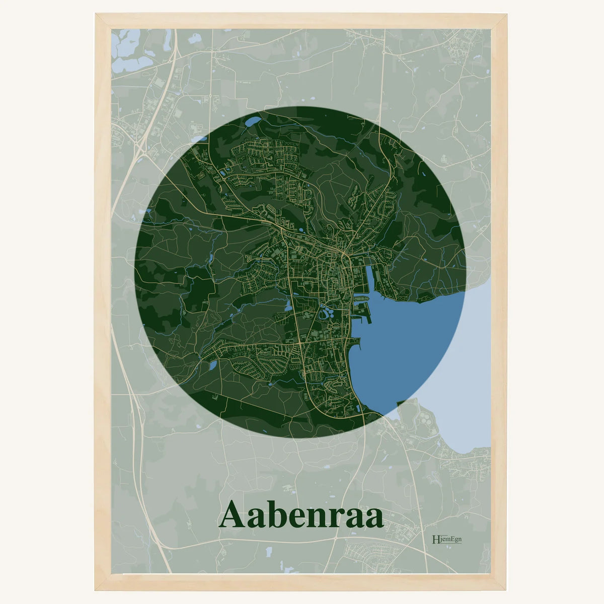 Aabenraa plakat – Centrum 2026 – Mørk grøn