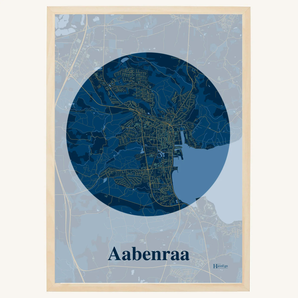 Aabenraa plakat – Centrum 2026 – Mørk blå