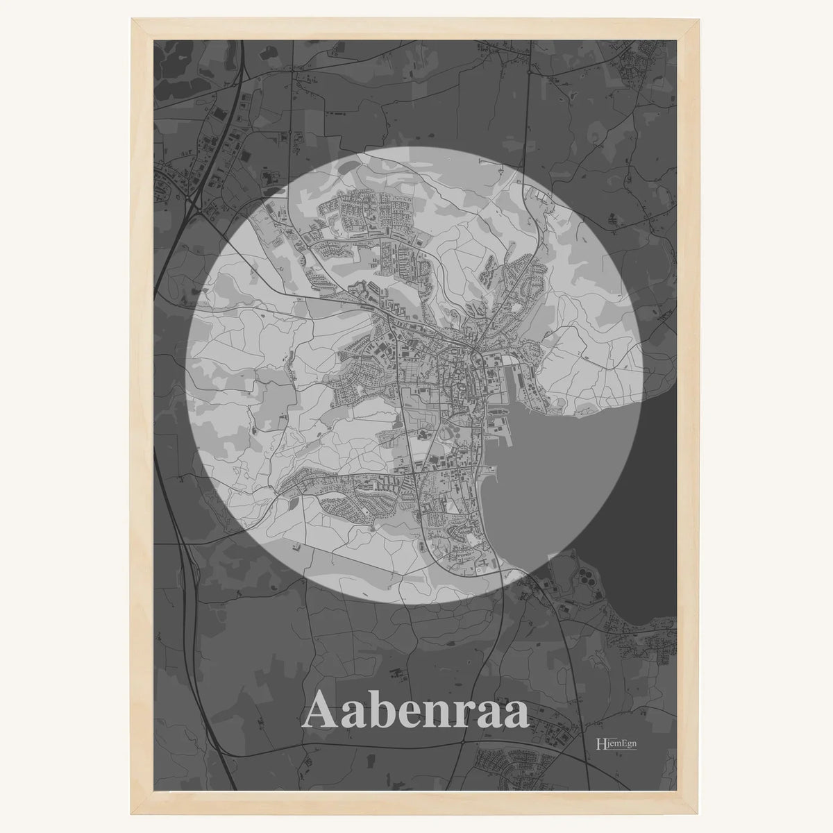 Aabenraa plakat – Centrum 2026 – Lys pastel grå