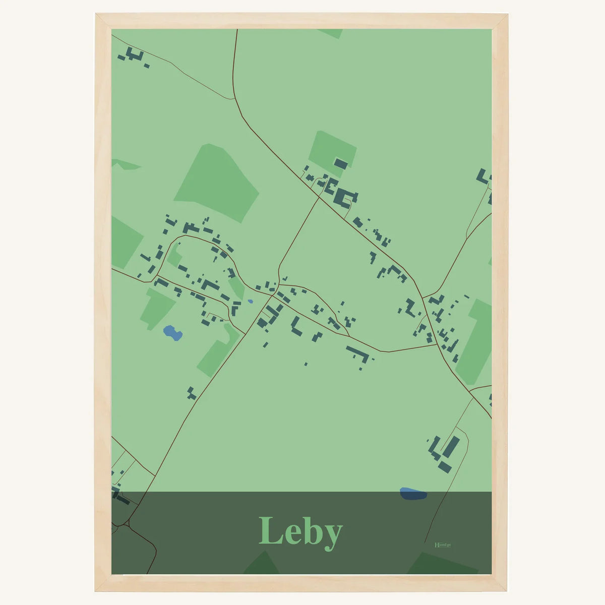 Leby plakat – Firkantet 2026 – Lys pastel grøn