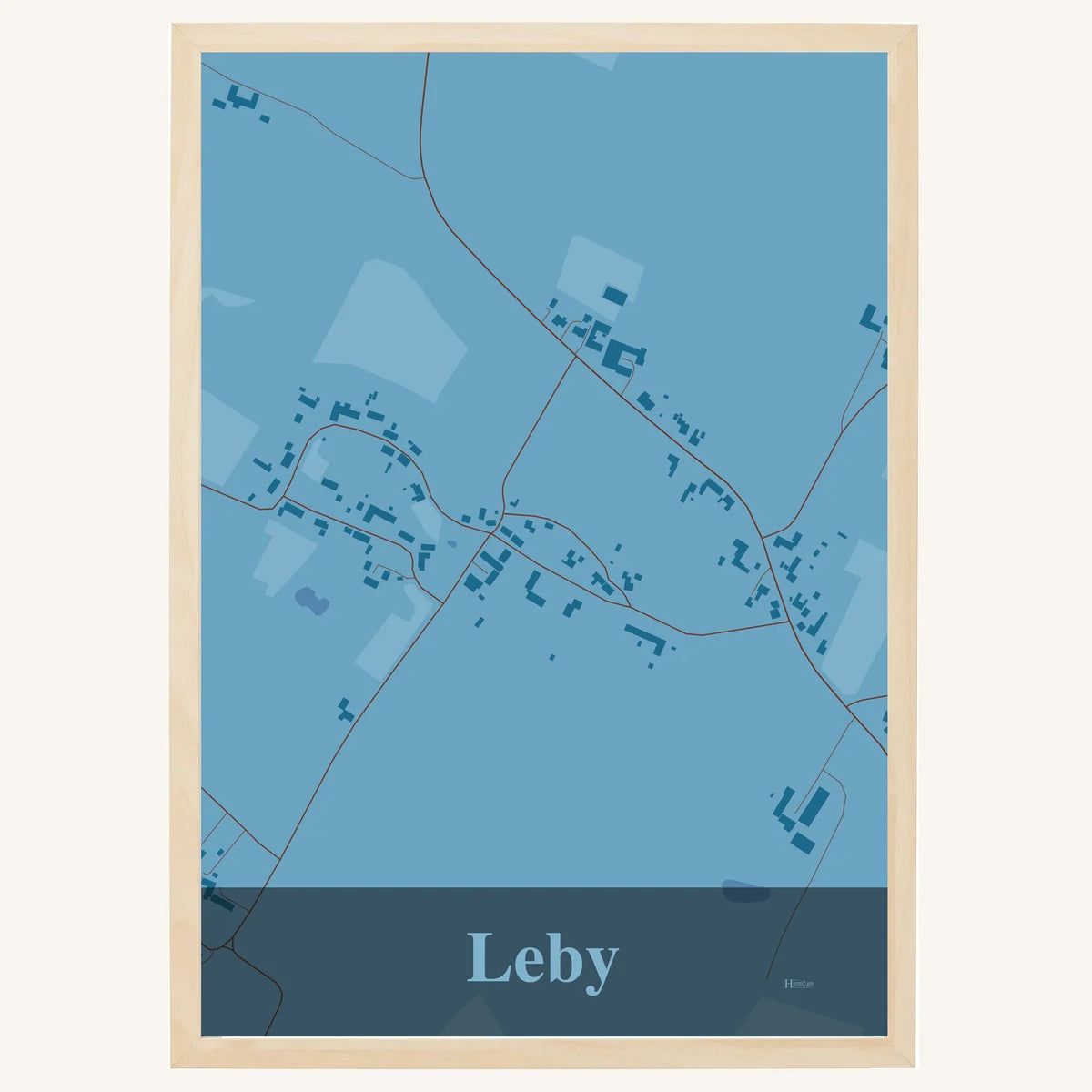 Leby plakat – Firkantet 2026 – Lys pastel blå