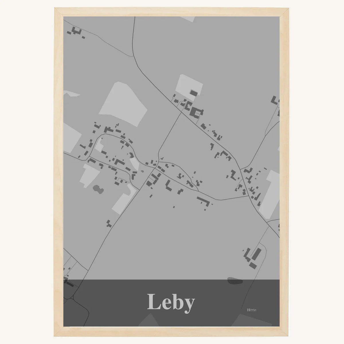 Leby plakat – Firkantet 2026 – Lys pastel grå
